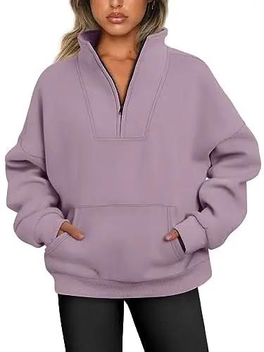 Oversized Half Zip Sweatshirt Cozy by Love Salve