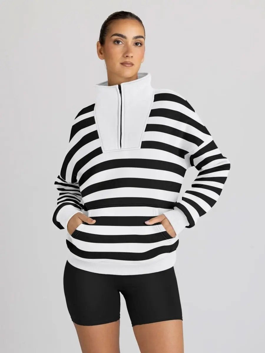 Oversized Half Zip Sweatshirt Cozy by Love Salve