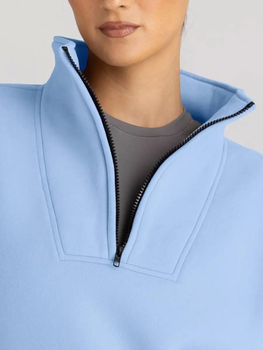 Oversized Half Zip Sweatshirt Cozy by Love Salve