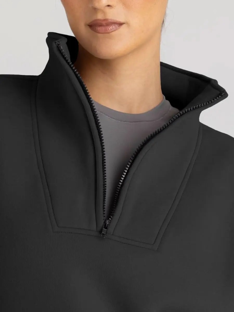 Oversized Half Zip Sweatshirt Cozy by Love Salve