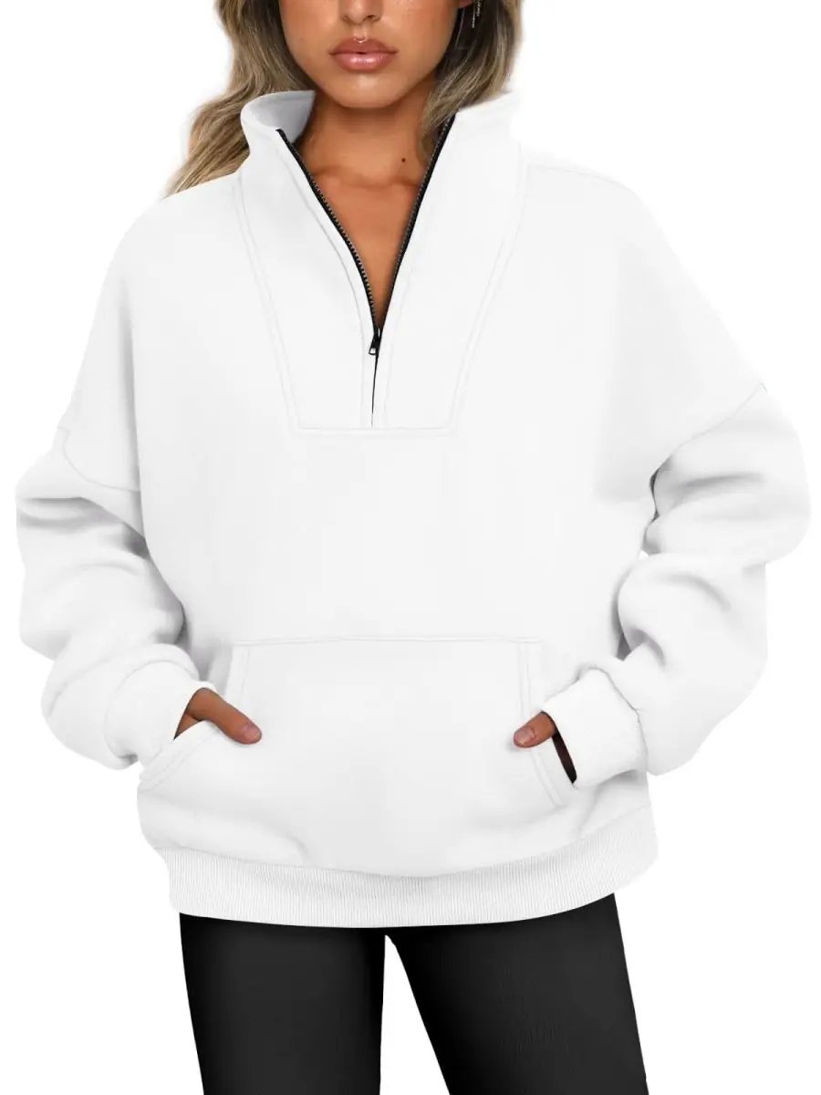 Oversized Half Zip Sweatshirt Cozy by Love Salve
