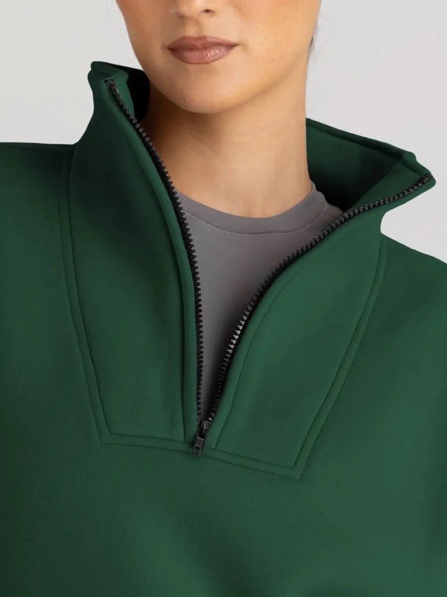 Oversized Half Zip Sweatshirt Cozy by Love Salve