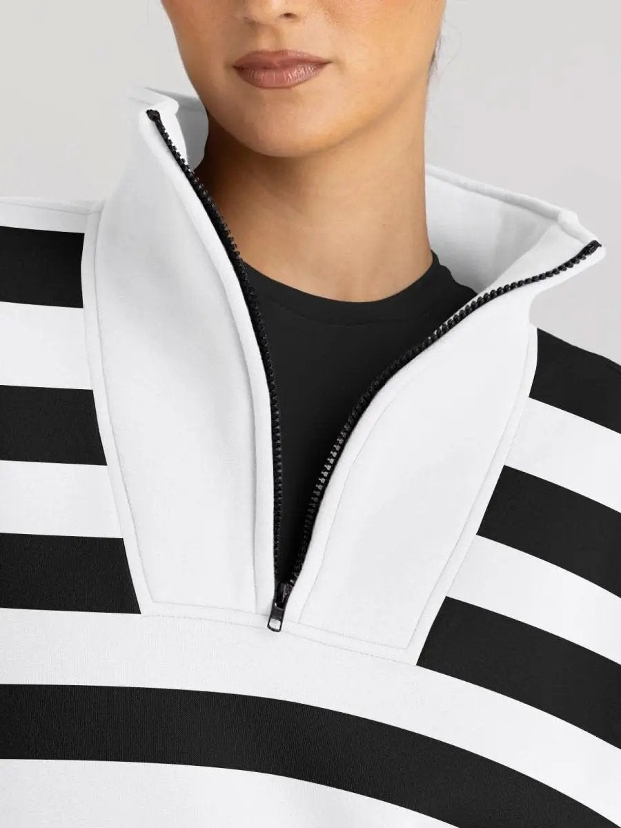 Oversized Half Zip Sweatshirt Cozy by Love Salve