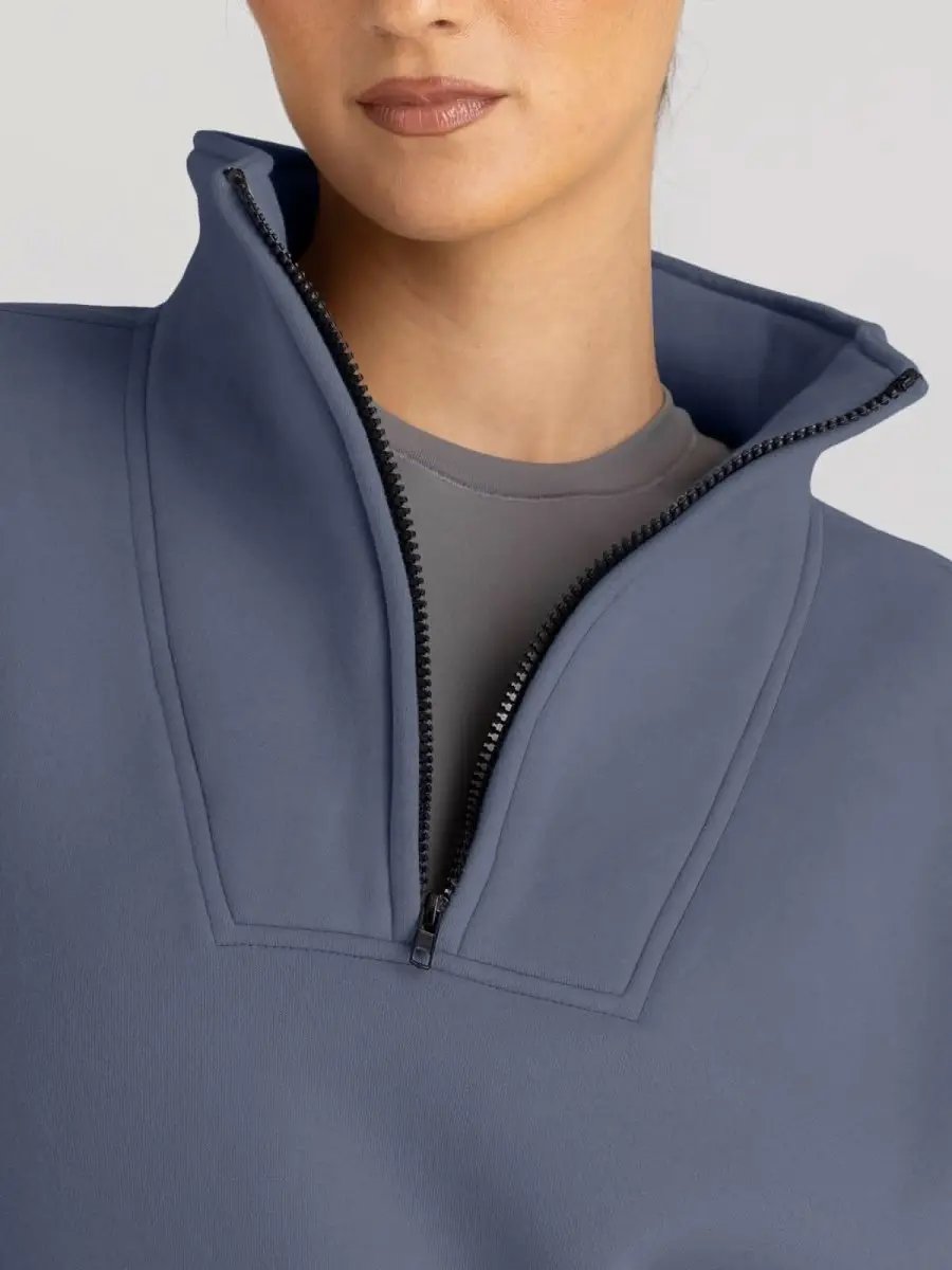 Oversized Half Zip Sweatshirt Cozy by Love Salve