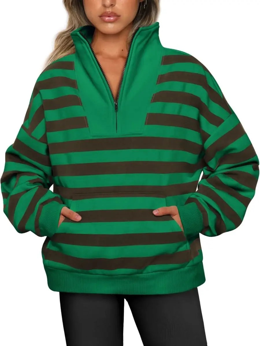 Oversized Half Zip Sweatshirt Cozy by Love Salve
