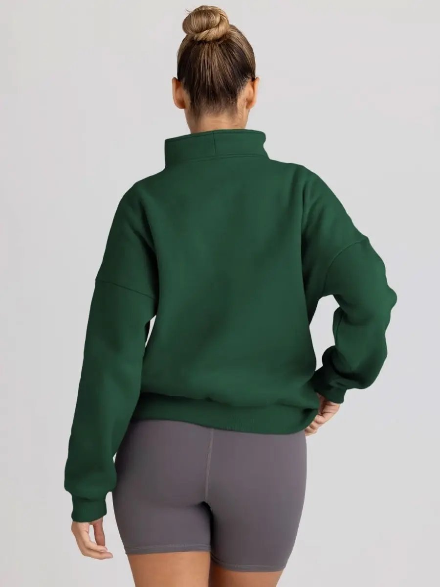 Oversized Half Zip Sweatshirt Cozy by Love Salve