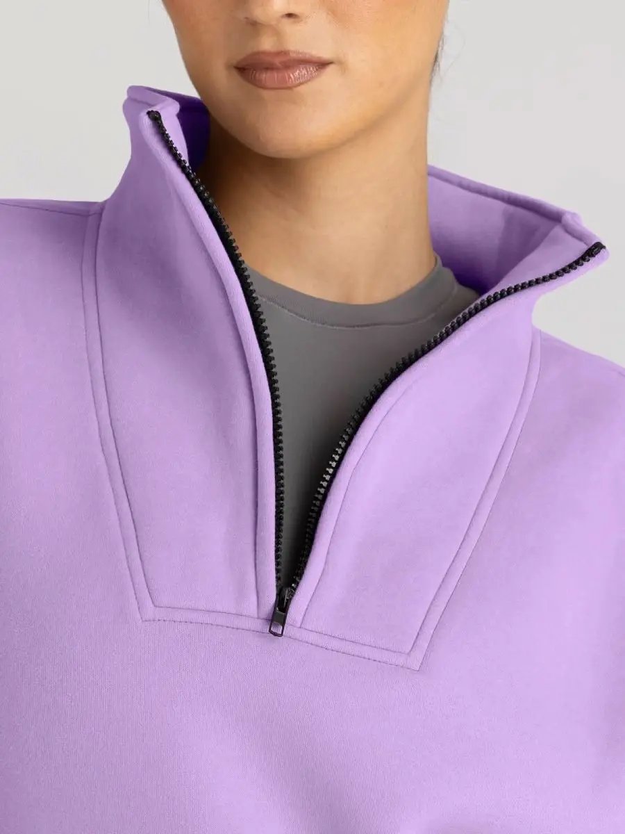 Oversized Half Zip Sweatshirt Cozy by Love Salve