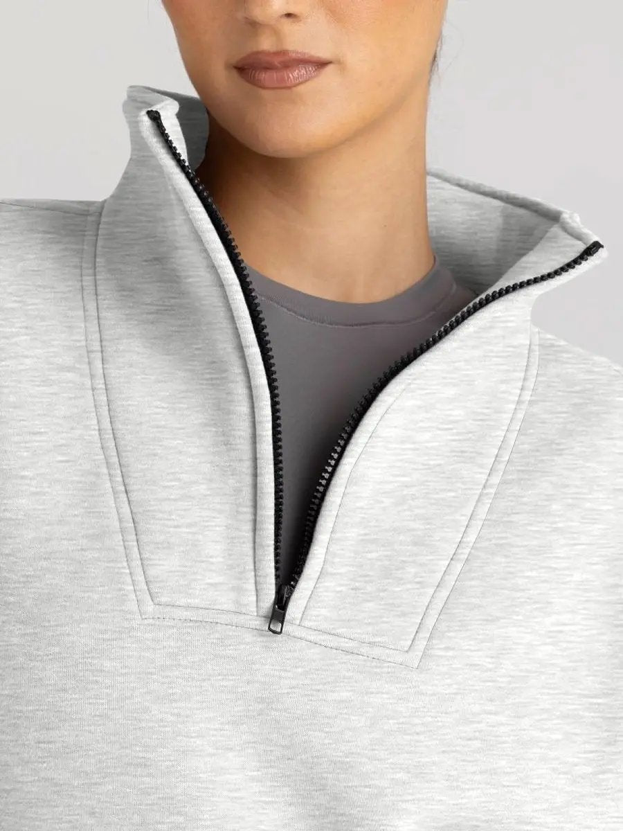 Oversized Half Zip Sweatshirt Cozy by Love Salve