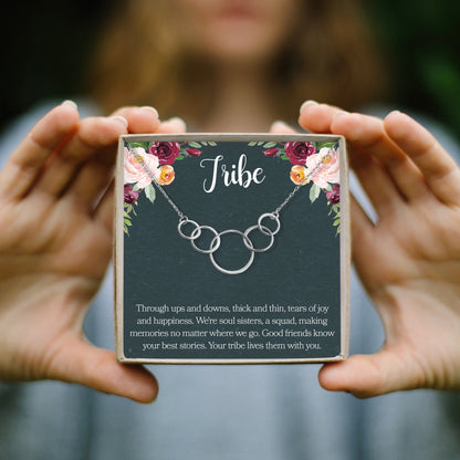 Tribe Five Circles Necklace