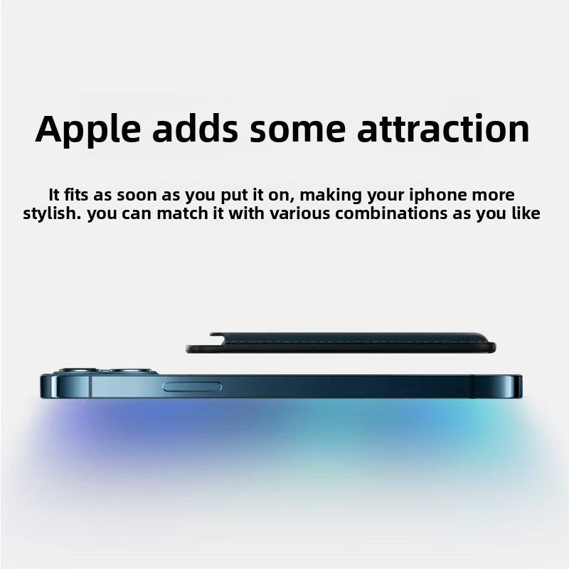 Applicable to Apple 15Magsafe magnetic card bag iPhone mobile phone card bag card holder PU magnetic suction