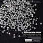 1061 Mini 1.5 * 3 rhombus zircon nail diamond, small flat bottom micro zirconium horse eye nail jewelry for press on nails