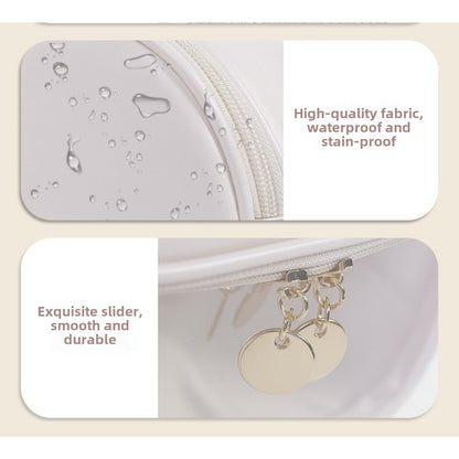 Visible portable cosmetic bag, large capacity portable cosmetic storage bag, multi-functional waterproof toilet bag, travel makeup bag, transparent makeup purse,