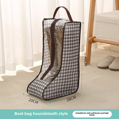 shoe storage bag, multi-functional tote transparent shoe bag, dust-proof and moisture-proof shoe bag, long boots and short boots protective bag.
