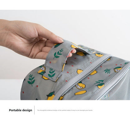 Large capacity can hold three pairs of shoes convenient Oxford cloth storage bag, waterproof shoe bag, suitcase trolley shoe bag