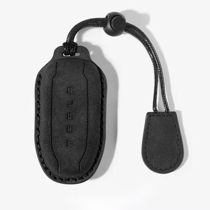 Alcantara Key Fob Case for Tesla | 3 Colors | Suede Texture | Key Belt | Premium Stitching