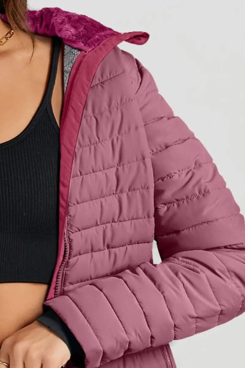 Jackets Trendsi Turtleneck Zip Up Jacket Women's Fashion Long Sleeve Activewear - Soft & Stylish