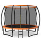 12FT ASTM Approved Recreational Trampoline with Ladder-Orange