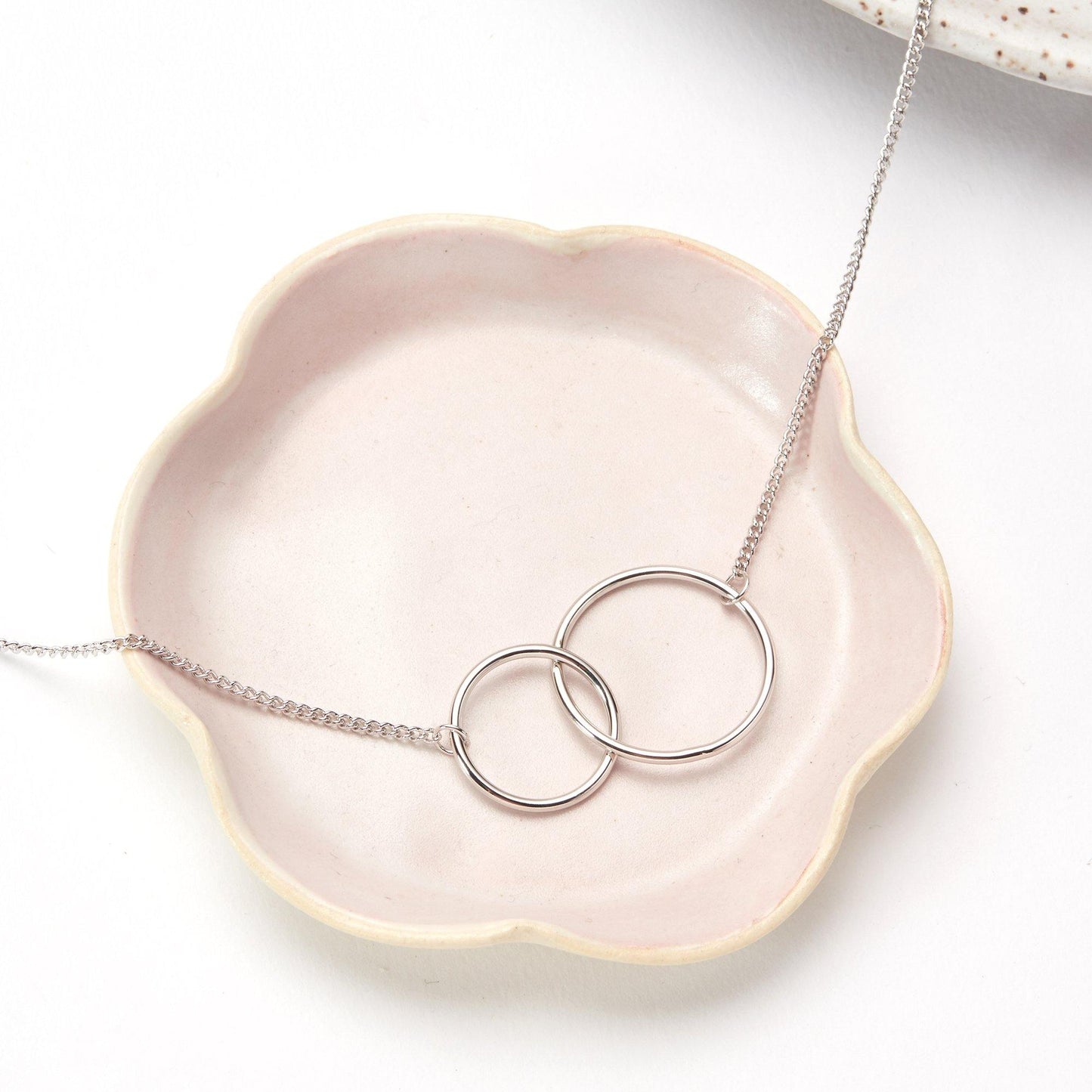 Two Interlocking Circles Necklace
