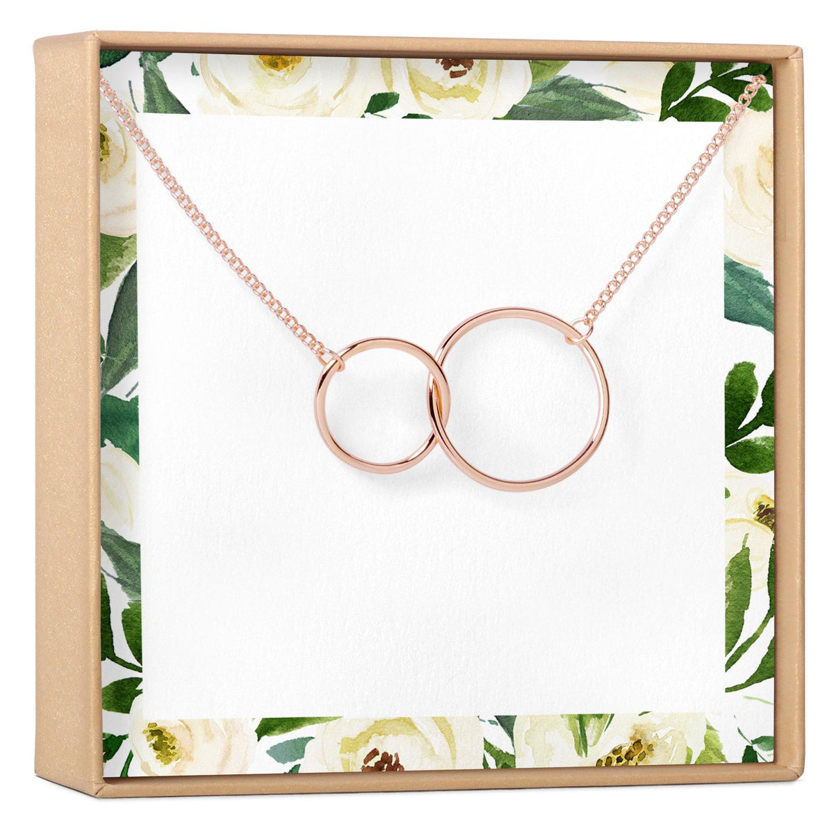 Two Interlocking Circles Necklace