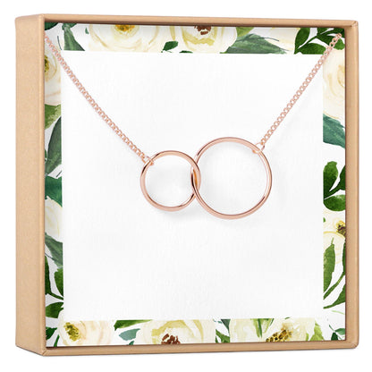 Two Interlocking Circles Necklace