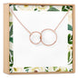 Two Interlocking Circles Necklace