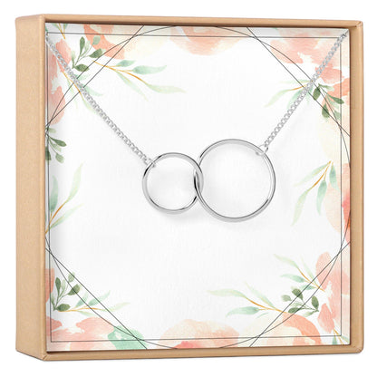 Two Interlocking Circles Necklace