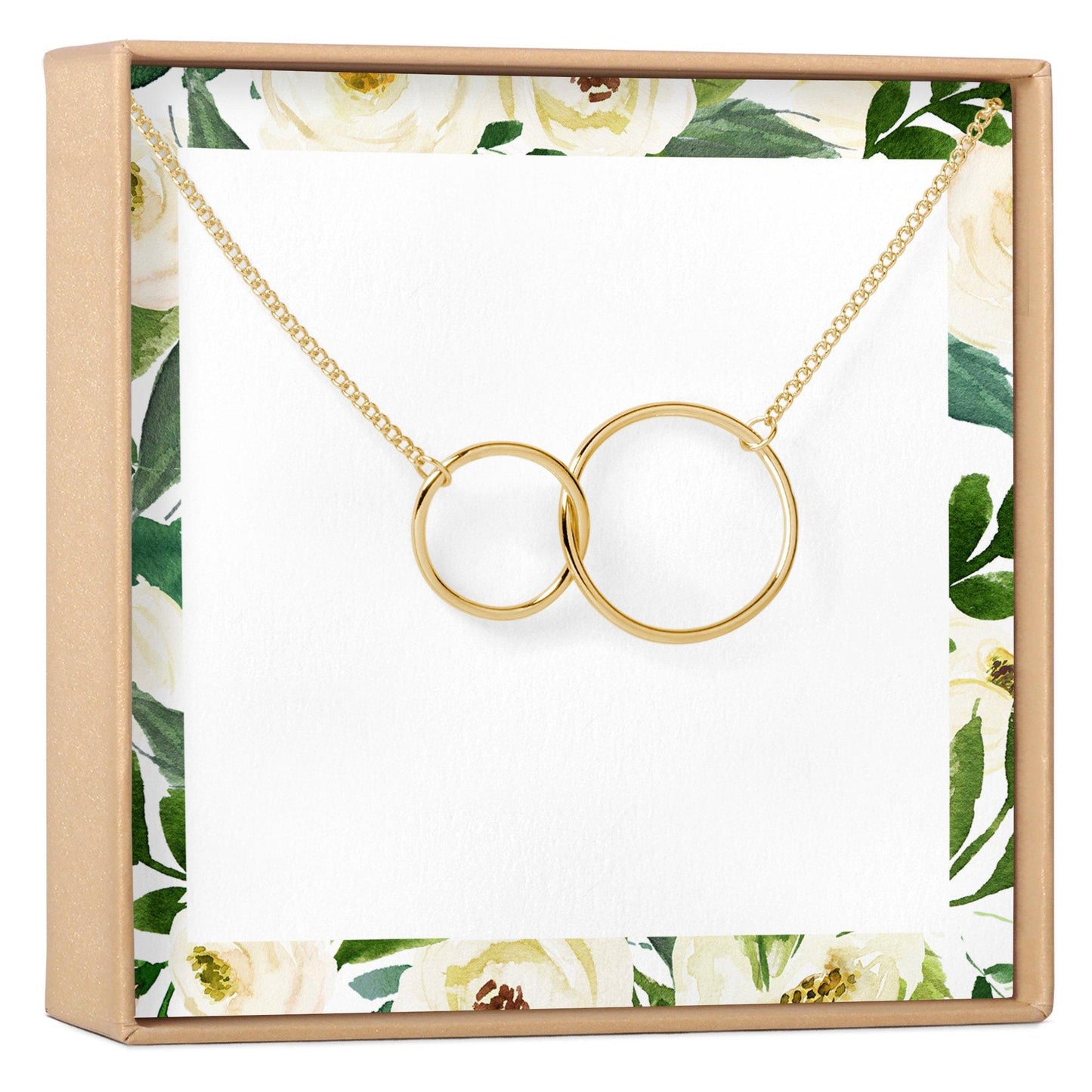 Two Interlocking Circles Necklace