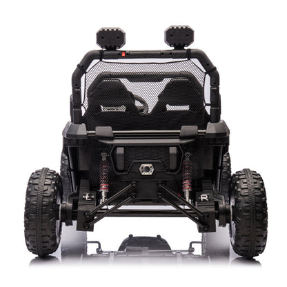 Two-Seater Kids Ride-On with Parental Remote Control, Rear Searchlight, and Bluetooth MP3 for Ages 3+