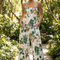 Boho Spaghetti Strap Wide-Leg Jumpsuit