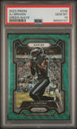 Graded 2023 Panini Prizm AJ Brown #236 Green Wave Football Card PSA 10 Gem Mint