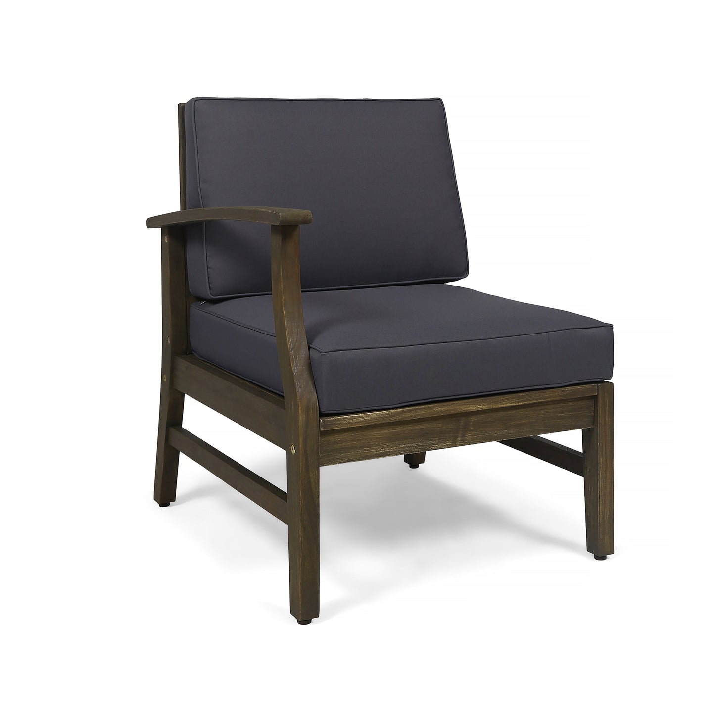 Perla 3 Seater Sofa and Table Set, Dark