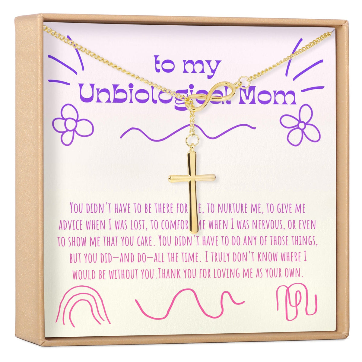 Unbiological Mom Necklace, Multiple Styles