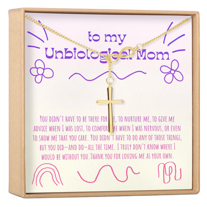 Unbiological Mom Necklace, Multiple Styles