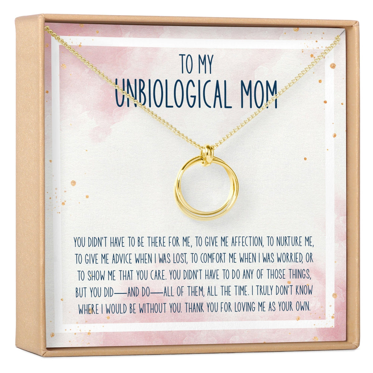 Unbiological Mom Necklace, Multiple Styles
