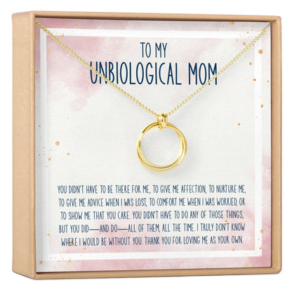 Unbiological Mom Necklace, Multiple Styles
