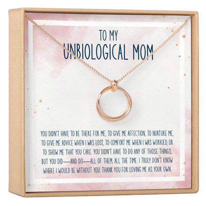 Unbiological Mom Necklace, Multiple Styles