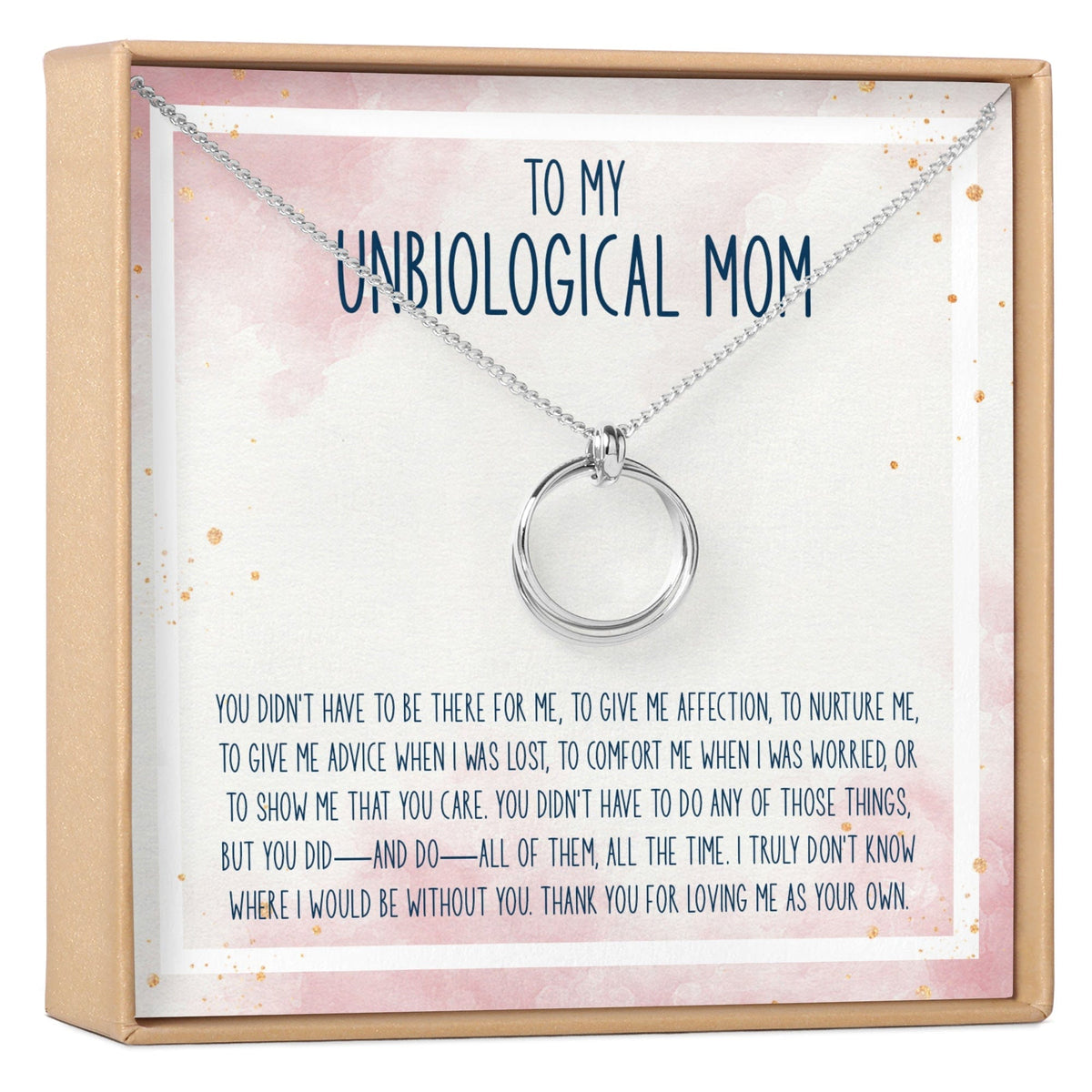 Unbiological Mom Necklace, Multiple Styles