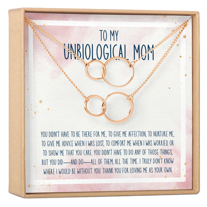 Unbiological Mom Necklace, Multiple Styles