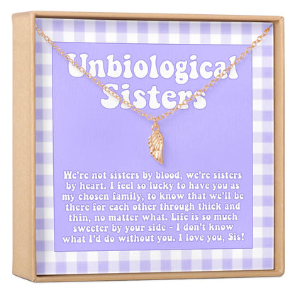 Unbiological Sisters Wing Necklace