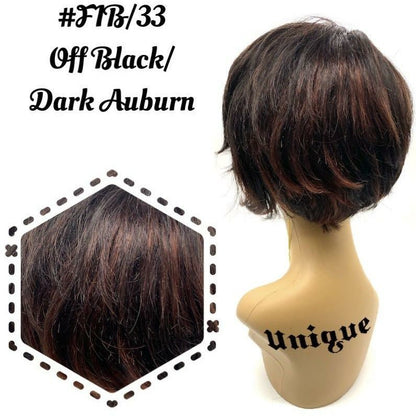 Unique 100% Human Hair Full Wig Style A9