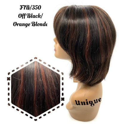 Unique 100% Human Hair Full Wig Style T Hairpiece