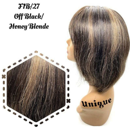 Unique 100% Human Hair Full Wig Style T Hairpiece