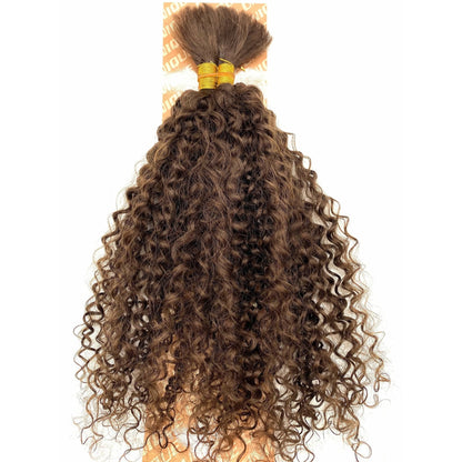 Unique's Human Hair Jerri Curl Bulk 18 Inch