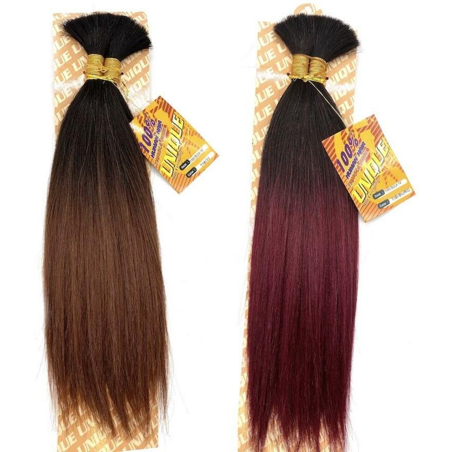 Unique's Yaki Bulk 100% Human Hair 14" Hair Extensions, New With Tags