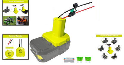 Universal 18V Battery Adapter for Power Wheels and Robotics Toy Upgrades