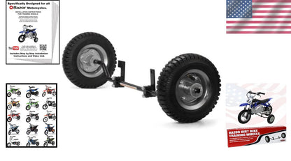 Adjustable Training Wheels Universal Fit for Razor MX125 to MX650 Models