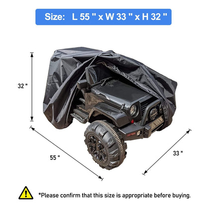 Large Universal Cover for Kids Ride-On Electric Jeep Toy Car and Truck Vehicle