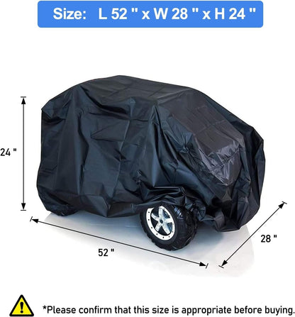 Universal Fit Ride-On Toy Car Cover Water Resistant Tear-Proof Easy to Clean