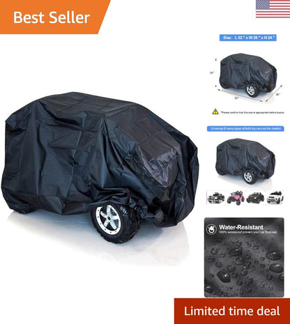 Universal Fit Ride-On Toy Car Cover Water Resistant Tear-Proof Easy to Clean