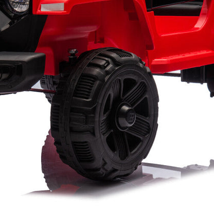 12V Kids Electric Ride-On Car with Power Wheels and LED Lights